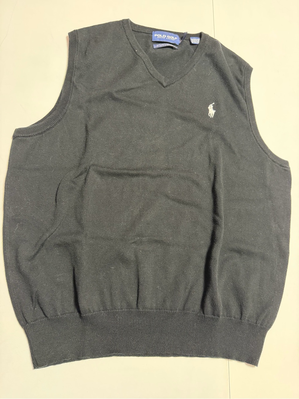 Polo Ralph Lauren Black cotton sweater vest